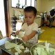 親子料理教室（平成22年9月）冷やし中華・えびしゅうまい・杏仁豆腐