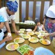 親子料理教室（平成22年9月）冷やし中華・えびしゅうまい・杏仁豆腐