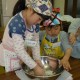親子料理教室（平成23年2月）黄飯・魚のすりみ団子揚げ・けんちん汁・かっこ